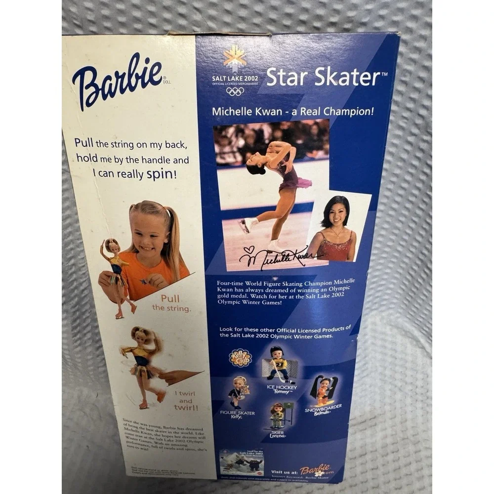 2002 Barbie Star Skater Twirl Spin Winter Olympics Salt Lake City SEALED #53375